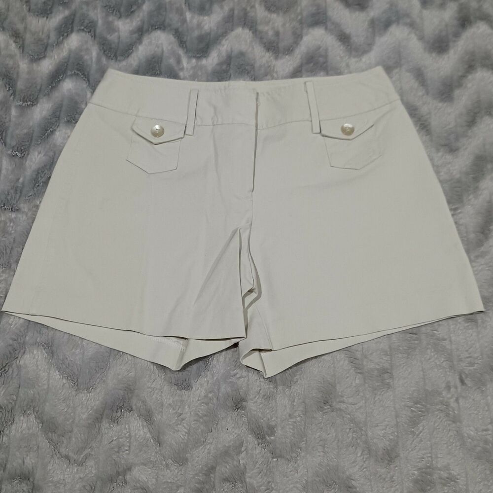 Express Womens Juniors Size 3/4 Khaki Tan Cotton Blend Stretch Shorts